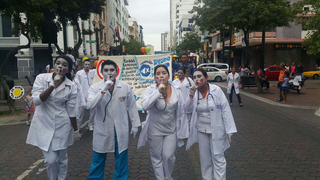 ITB Y FUMCORATD organizaron una marcha en contra del Ruido