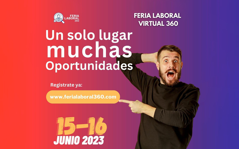 Invitamos a nuestros alumnos y graduados a participar de la Feria Laboral Virtual el próximo 15 y 16 de junio 2023,