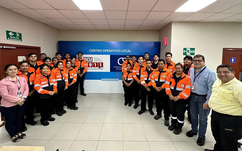 Visita técnica en la Corporación para la Seguridad Ciudadana de Guayaquil