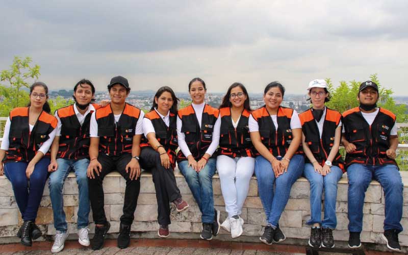 Estudiantes del quinto nivel de la carrera Tecnología Superior en Turismo