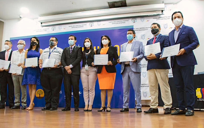 Este sábado 22 de mayo el ministerio de Salud Pública otorgó un reconocimiento al ITB