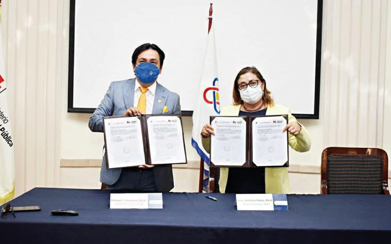 Instituto Superior Universitario Bolivariano de Tecnología, firmó un convenio con el Instituto Nacional de Investigación en Salud Pública