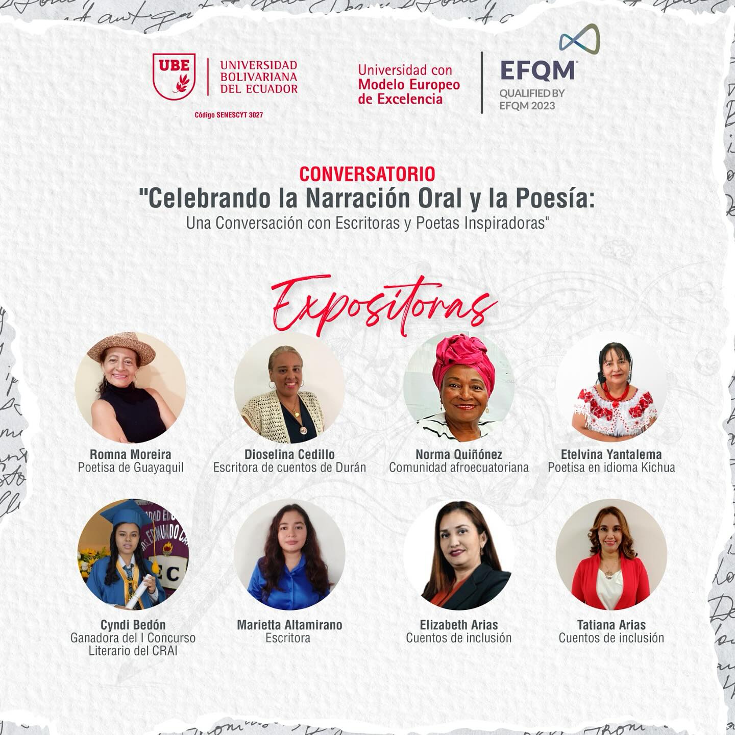 Conversatorio "Celebrando la Narración Oral y la Poesía: Una Conversación con Escritoras y Poetas Inspiradoras"