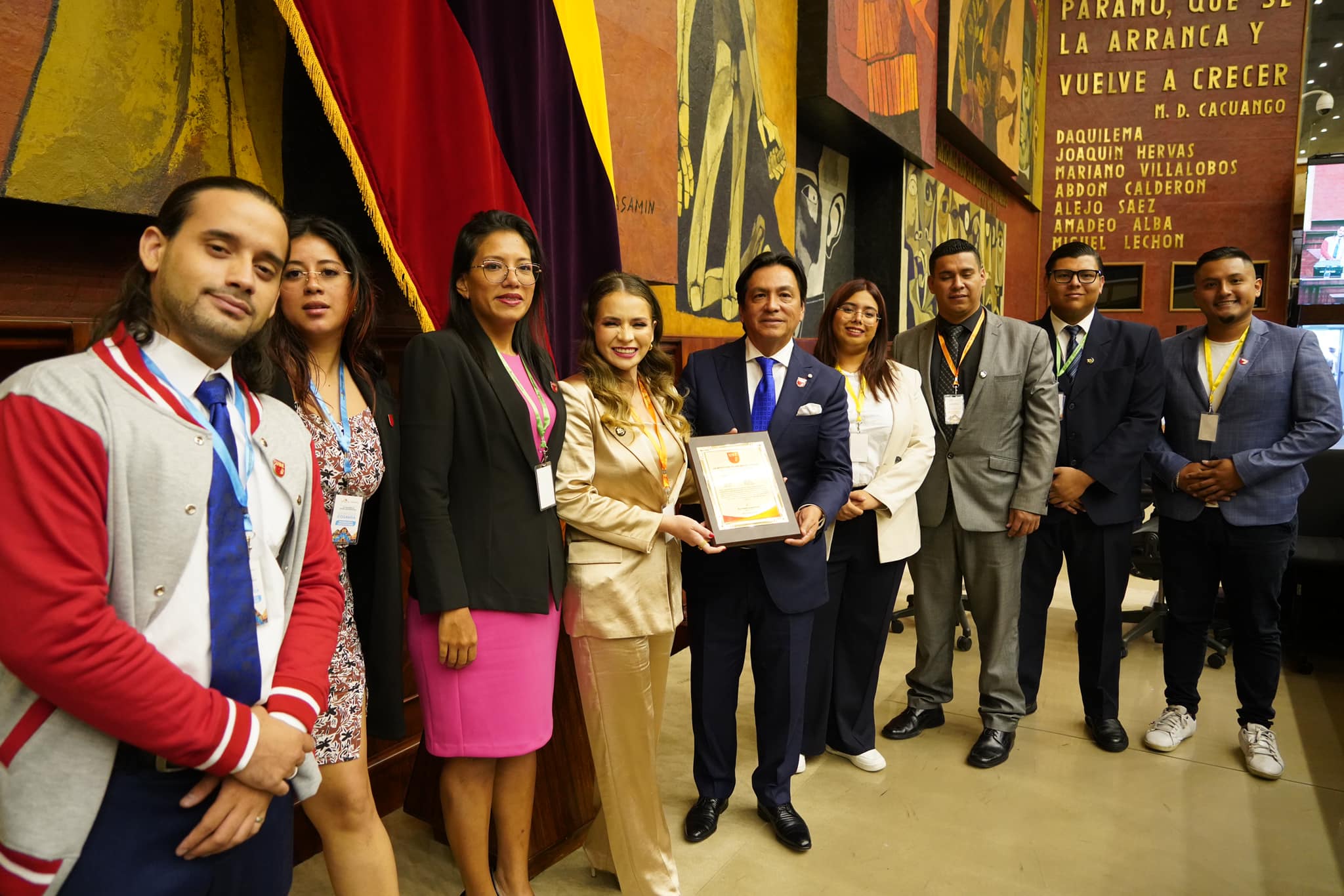 Simulación en la Asamblea Nacional