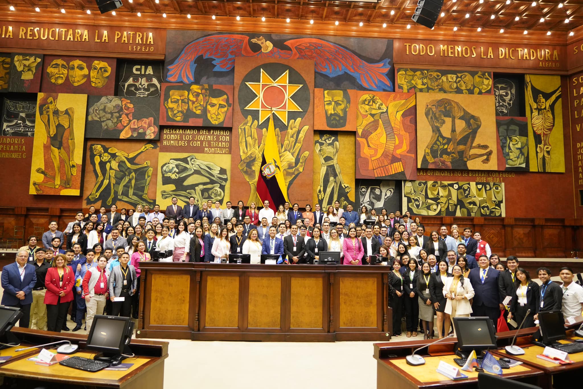 Simulación en la Asamblea Nacional