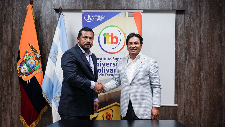 ITB y Sindicato de trabajadores de CNEL firma convenio interinstitucional.