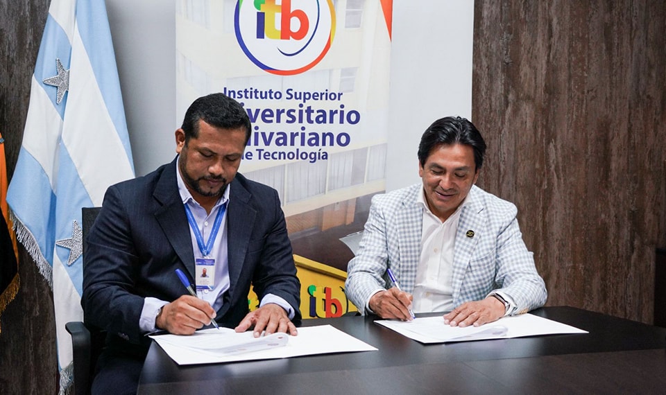 ITB y Sindicato de trabajadores de CNEL firma convenio interinstitucional.