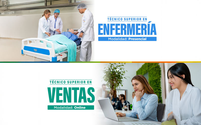 Estudia una carrera técnica presencial u online desde un año 