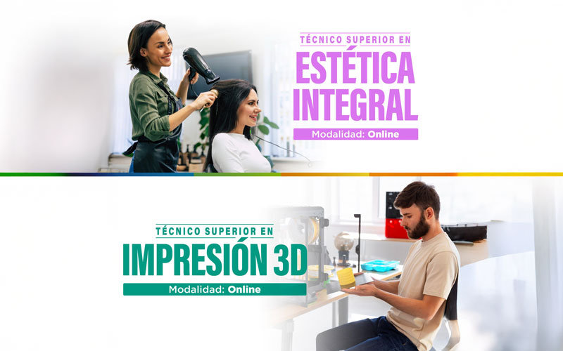 Estudia una carrera técnica presencial u online desde un año 
