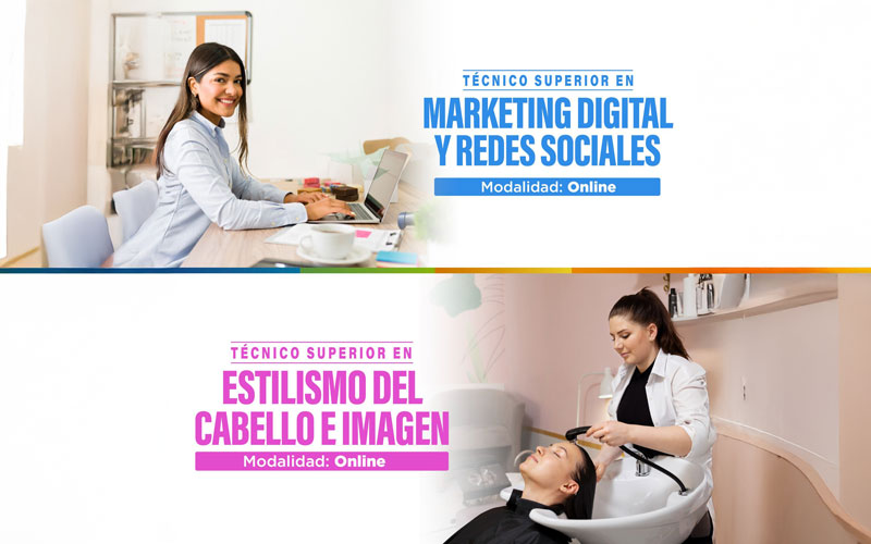 Estudia una carrera técnica presencial u online desde un año 