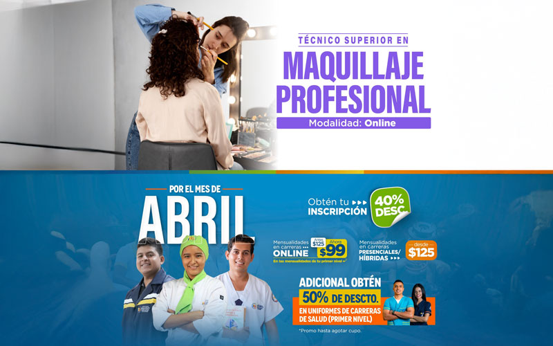 Estudia una carrera técnica presencial u online desde un año 