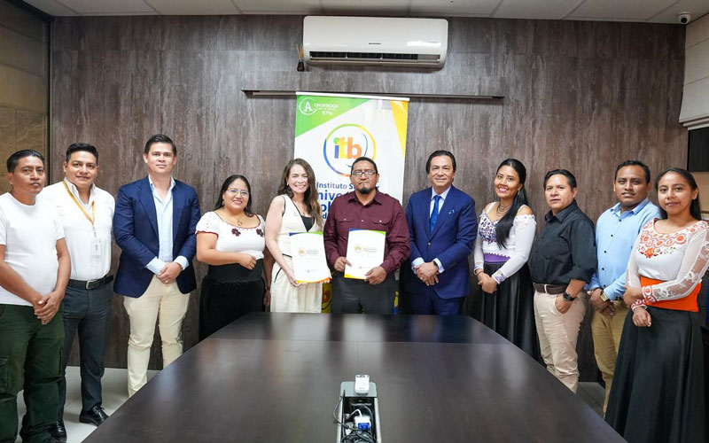 ITB firma convenio marco de cooperación con el Movimiento Indígena del Pueblo Kichwa de la Costa Ecuatoriana