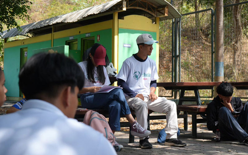Estudiantes de Rehabilitación Física continúan su participación en la segunda jornada de Scholas Ciudadanía Guayaquil 2025