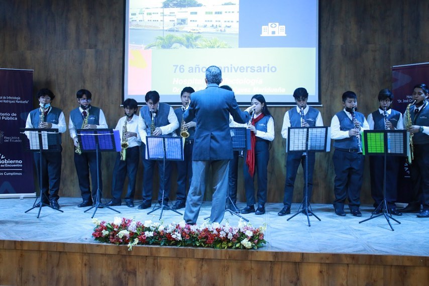 Celebración por la conmemoración de los 76 años de vida institucional del Hospital de Infectología Dr. José Daniel Rodríguez Maridueña