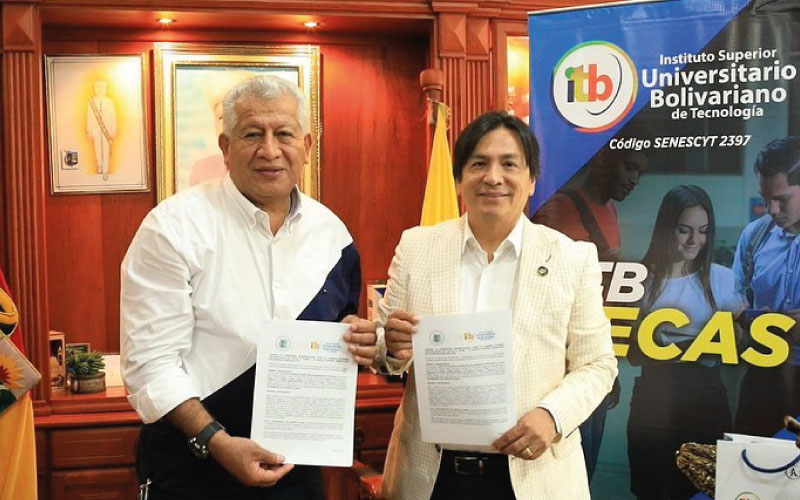ITB firma convenio con el Municipio de El Guabo Con la misión de brindar una educación de calidad y con compromiso social