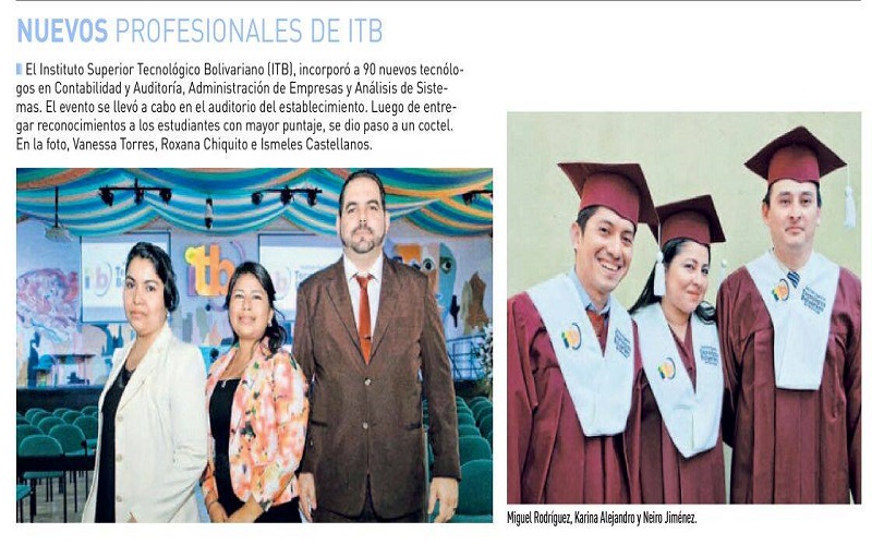 FELICITACIONES A LOS NUEVOS GRADUADOS