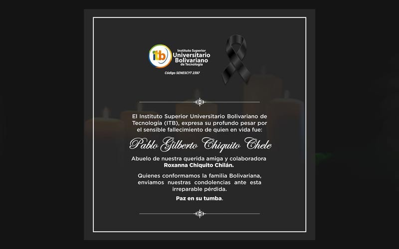 La Familia Bolivariana se une a la pena que enluta a sus seres queridos