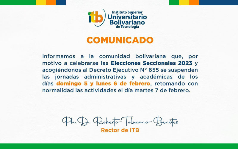 Conoce importante información sobre la suspensión de las actividades el domingo 5 y lunes 6 de febrero