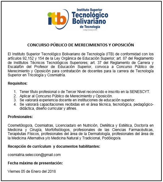 CONCURSO PÚBLICO DE MERECIMIENTOS Y OPOSICIÓN
