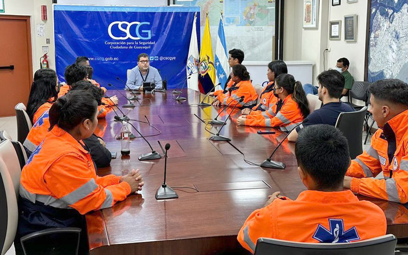 Visita técnica en la Corporación para la Seguridad Ciudadana de Guayaquil