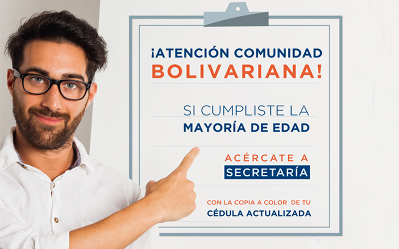 ¡ATENCIÓN COMUNIDAD BOLIVARIANA!