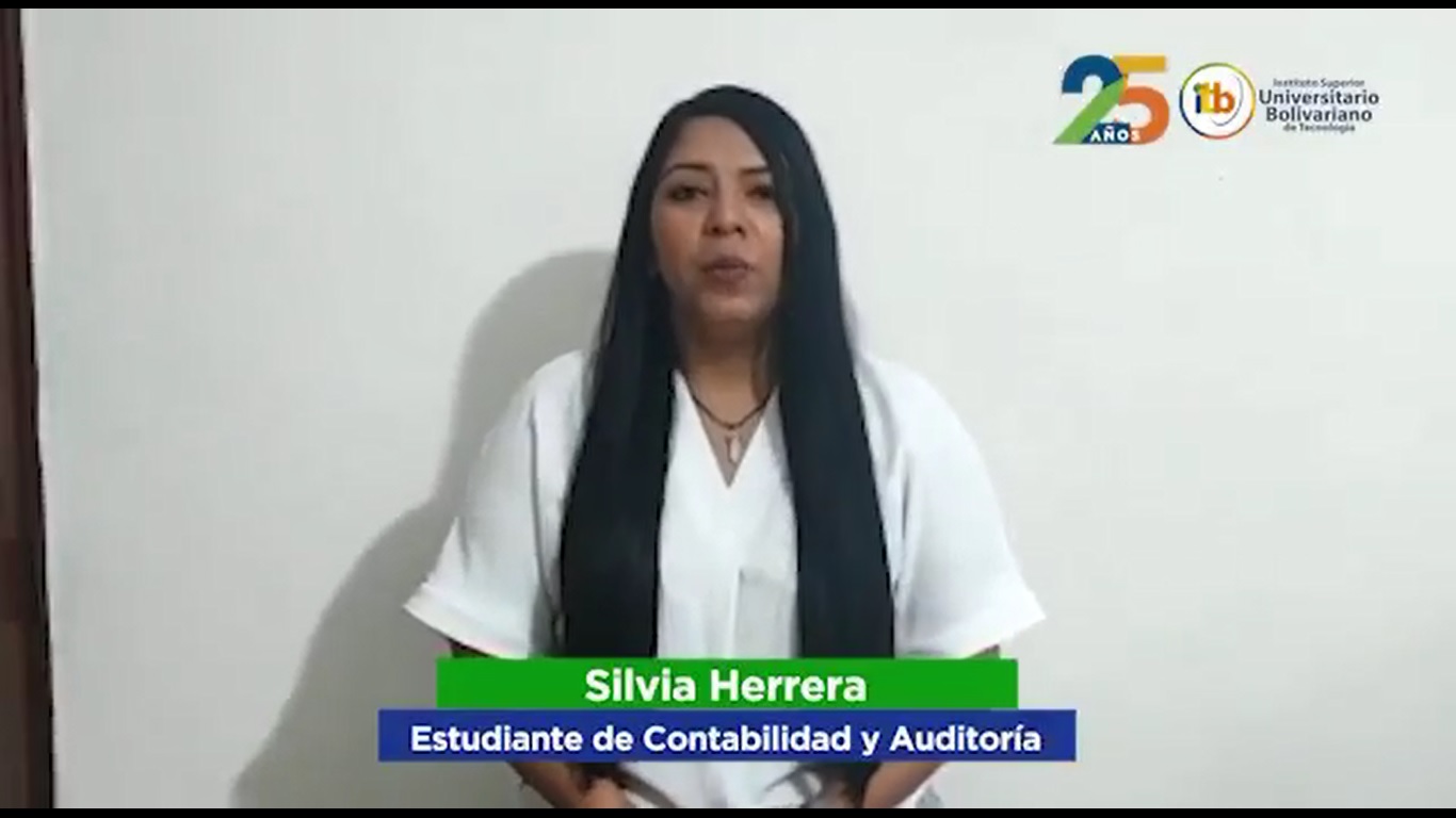 Silvia Herrera, estudiante de la carrera de Contabilidad en ITB