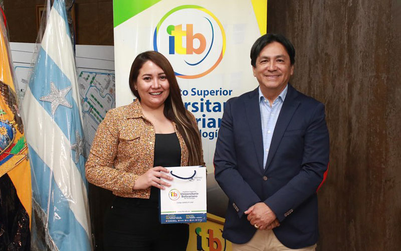 Alcaldesa de Balao y Rector del ITB se reúnen para establecer propuesta de convenio de cooperación interinstitucional