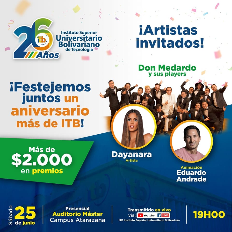 Acompáñanos a celebrar los 26 años de ITB!