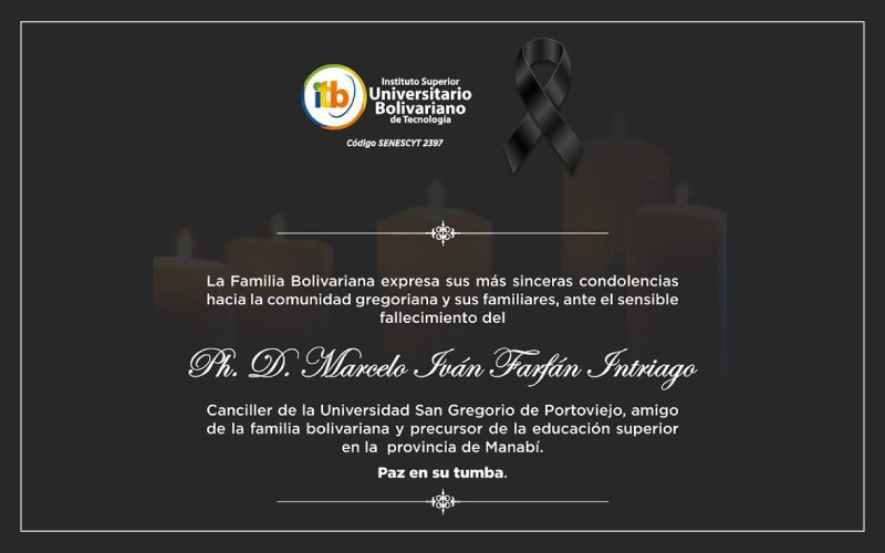 La Familia Bolivariana expresa sus condolencias