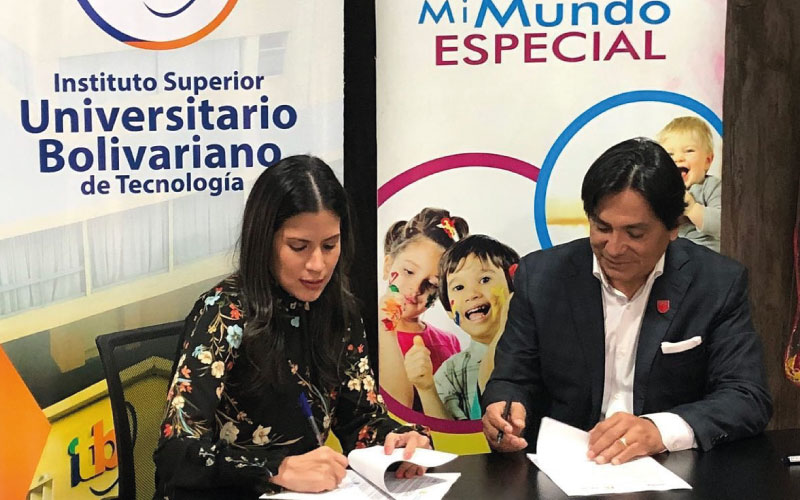 El ITB firma convenio con CREARME El Instituto Superior Universitario Bolivariano de Tecnología estableció un convenio de cooperación interinstitucion