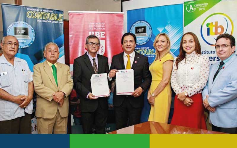 ITB firma convenio con el Colegio de Contadores del Guayas