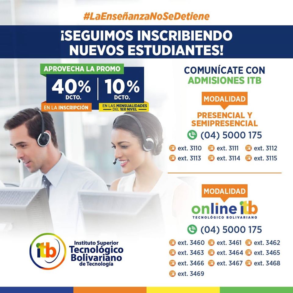 Seguimos inscribiendo nuevos estudiantes