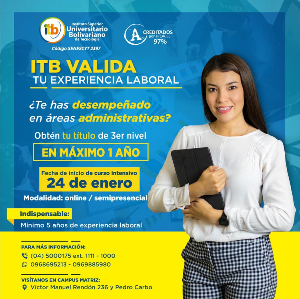 ITB VALIDA TU EXPERIENCIA LABORAL