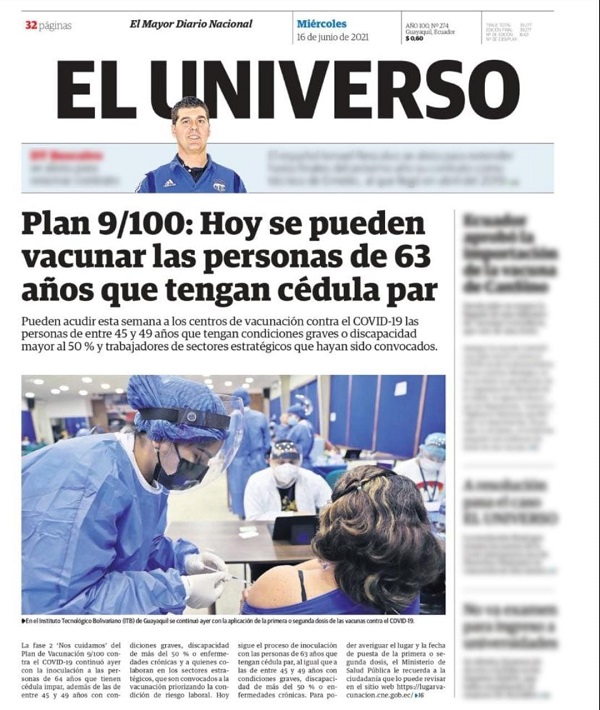 Seguimos contribuyendo con la Sociedad, desde hoy iniciamos con el plan 9/100 de vacunación en el campus ITB de la Atarazana