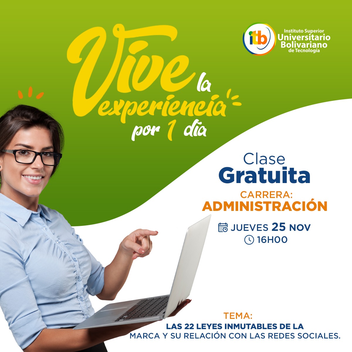 Vive la experiencia de ser profesional en Administración