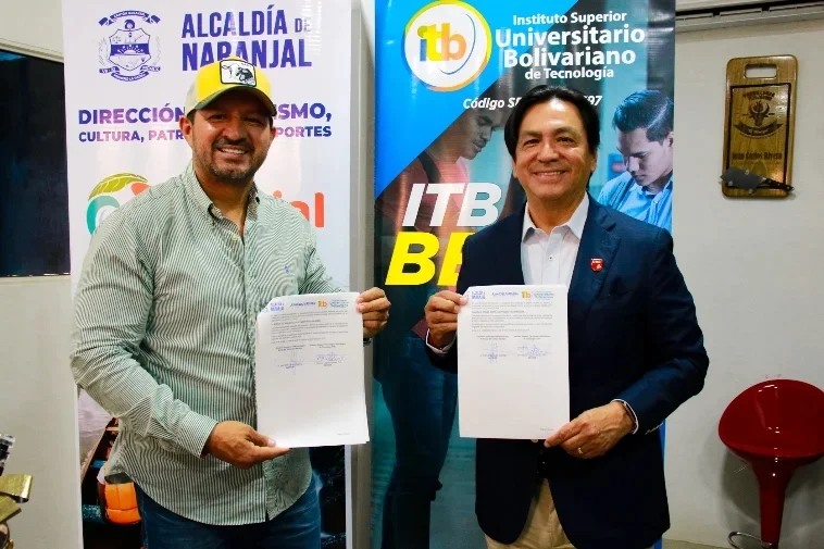 Municipal de Naranjal suscriben convenio de cooperación interinstitucional para Impulsar el desarrollo académico y social. 