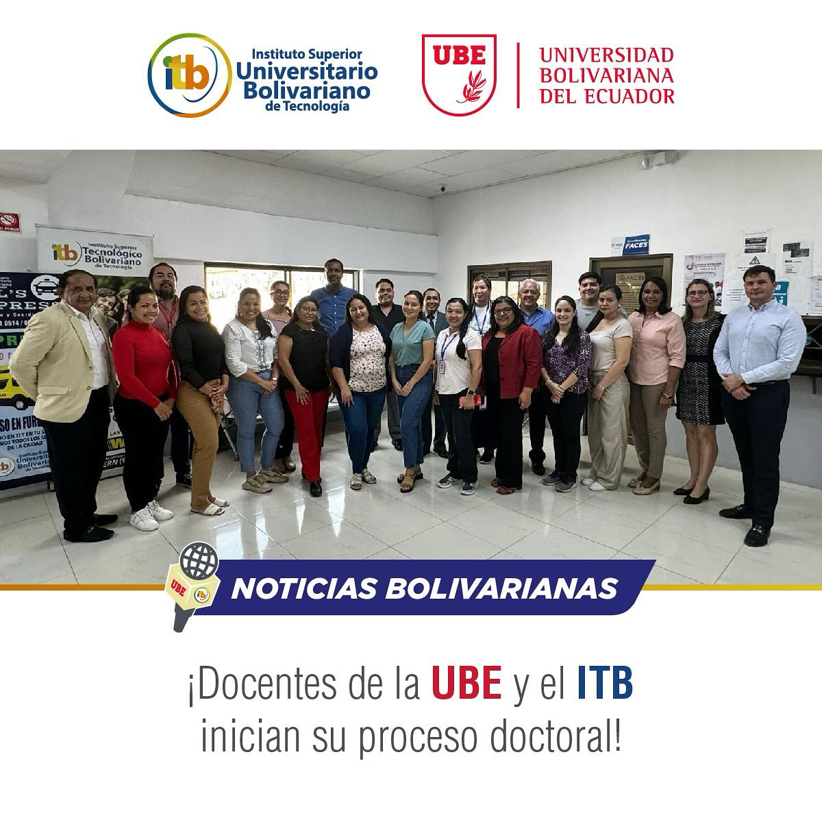 Es un orgullo poder contarles que 104 docentes de la UBE y el ITB