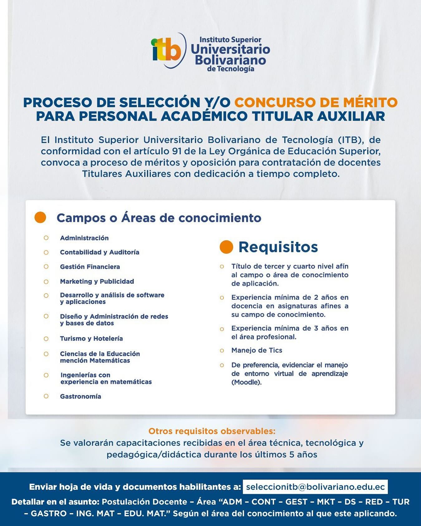 ¡Académicos y profesionales apasionados por la educación, este es tu momento!