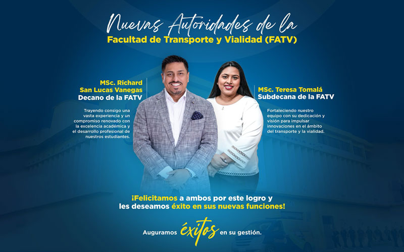 Anunciamos con orgullo la incorporación de nuevas autoridades en la Facultad de (FATV) del Instituto Superior Tecnológico Bolivariano de Tecnología 