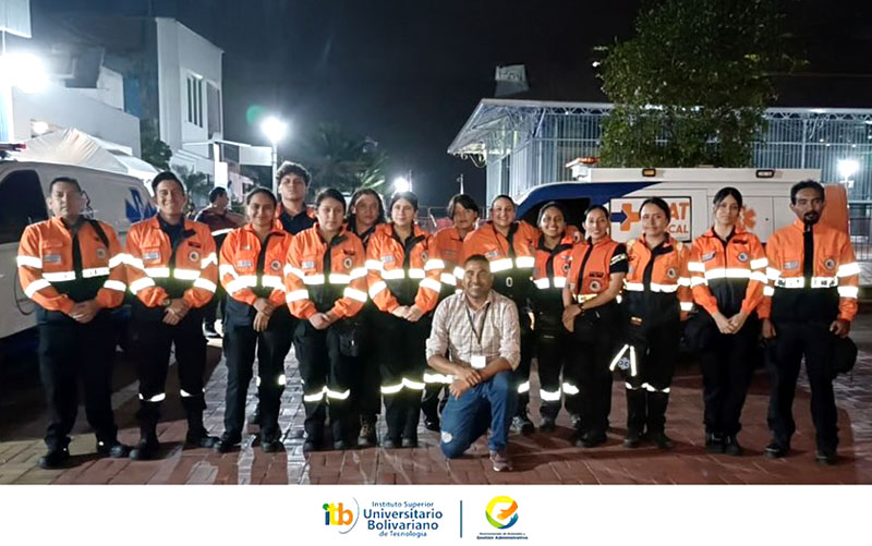  Estudiantes de Emergencias Médicas realizan sus prácticas preprofesionales y Vinculación. 