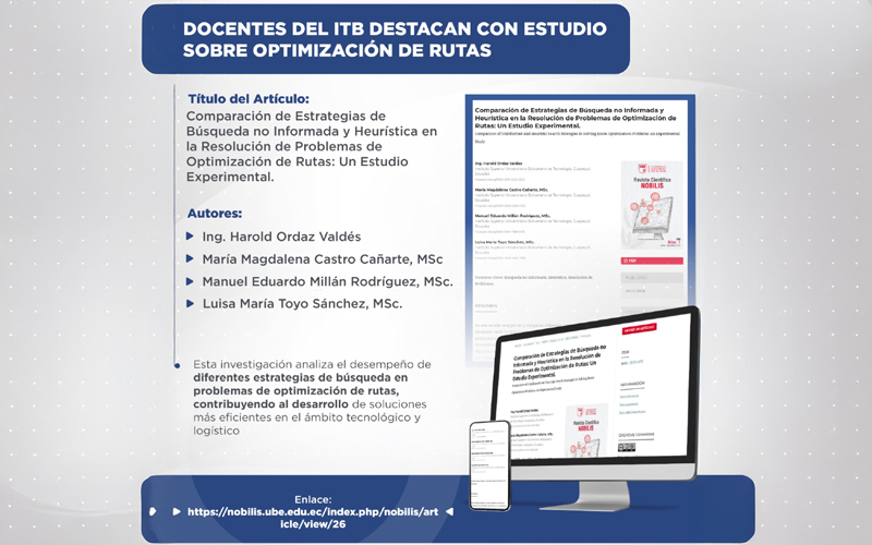 ¡ITB destaca con estudio sobre la optimización de rutas!