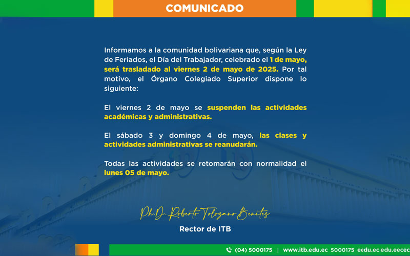 Informamos a nuestra comunidad bolivariana