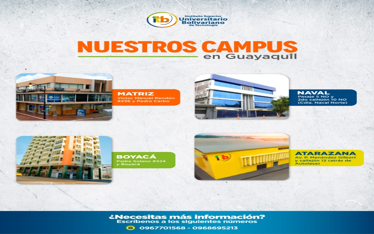 ¡En el ITB, tu formación viene con grandes beneficios!