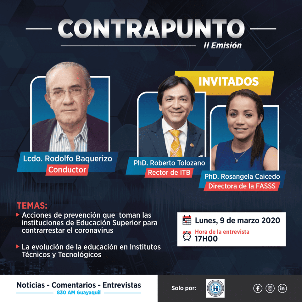 Entrevista al Ph.D. Roberto Tolozano Benites y la Dra. Rosangela Caicedo.