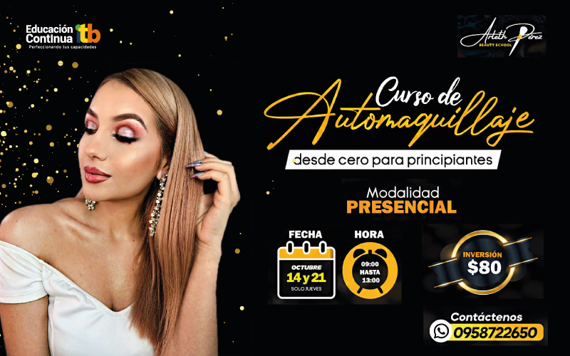 CURSO DE AUTOMAQUILLAJE DESDE CERO PARA PRINCIPIANTES.