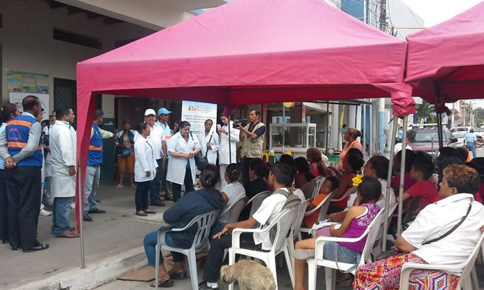 BRIGADA MÉDICA EN EL CENTRO DE YAGUACHI