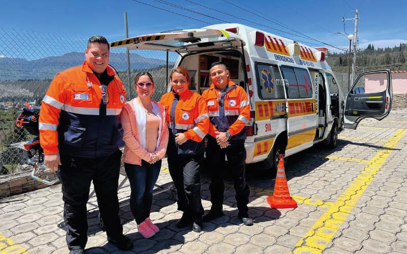 Estudiantes participan en Competencia de Emergencias Médicas Chimborazo 2022