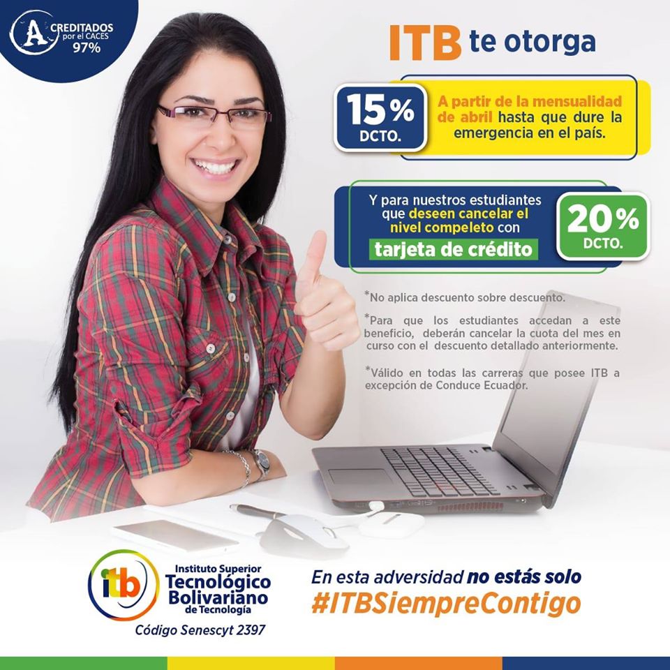 No olvides que en esta adversidad no estás solo, ITB siempre contigo