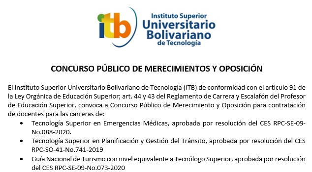 CONCURSO PÚBLICO DE MERECIMIENTOS Y OPOSICIÓN