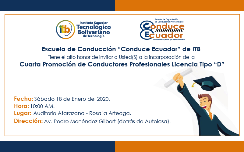 Cuarta Promoción de Conductores Profesionales Licencia Tipo “D”